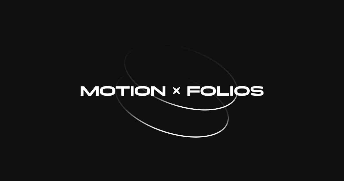 Motion Folios - A curated collection of motion design portfolios.
